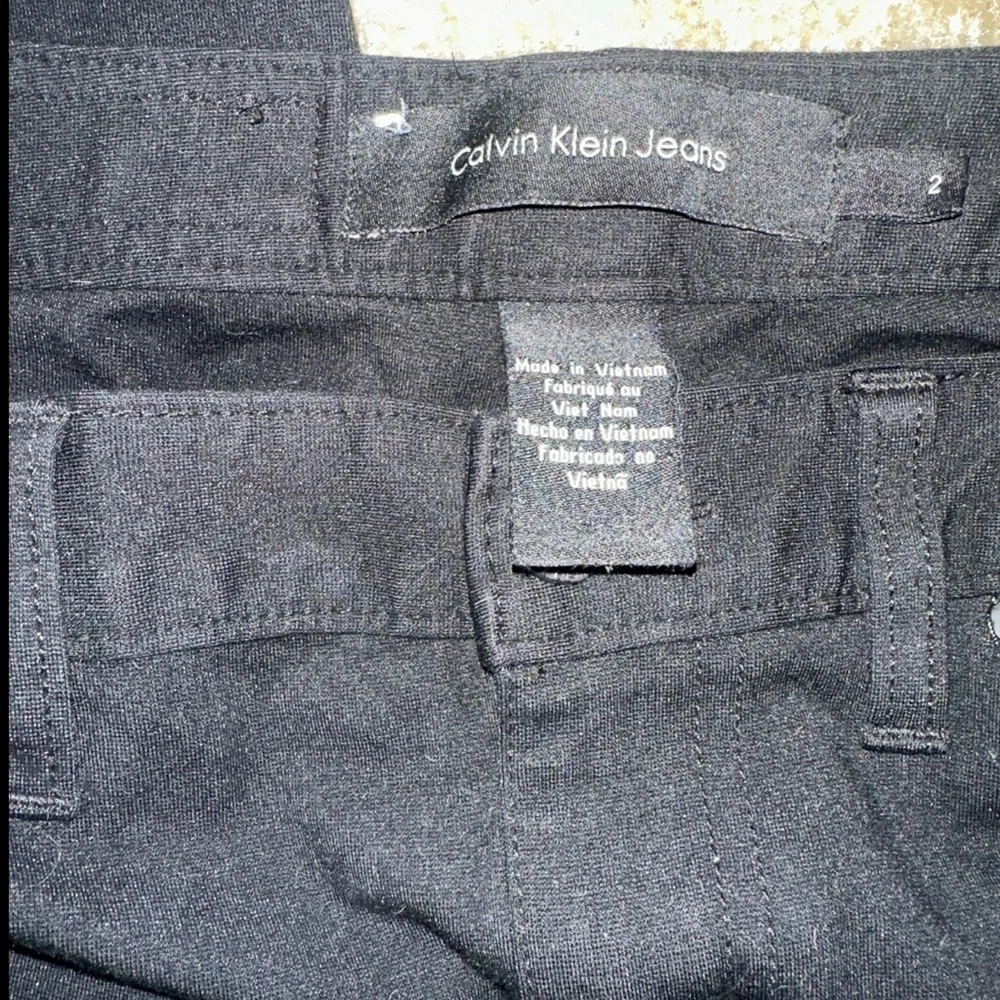 Calvin Klein Jeans Women's Stretch Skinny Jegging Pants Mid Rise Black Size 2